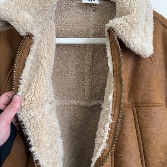 Brown Shearling Jacket - Picture 2 of 4